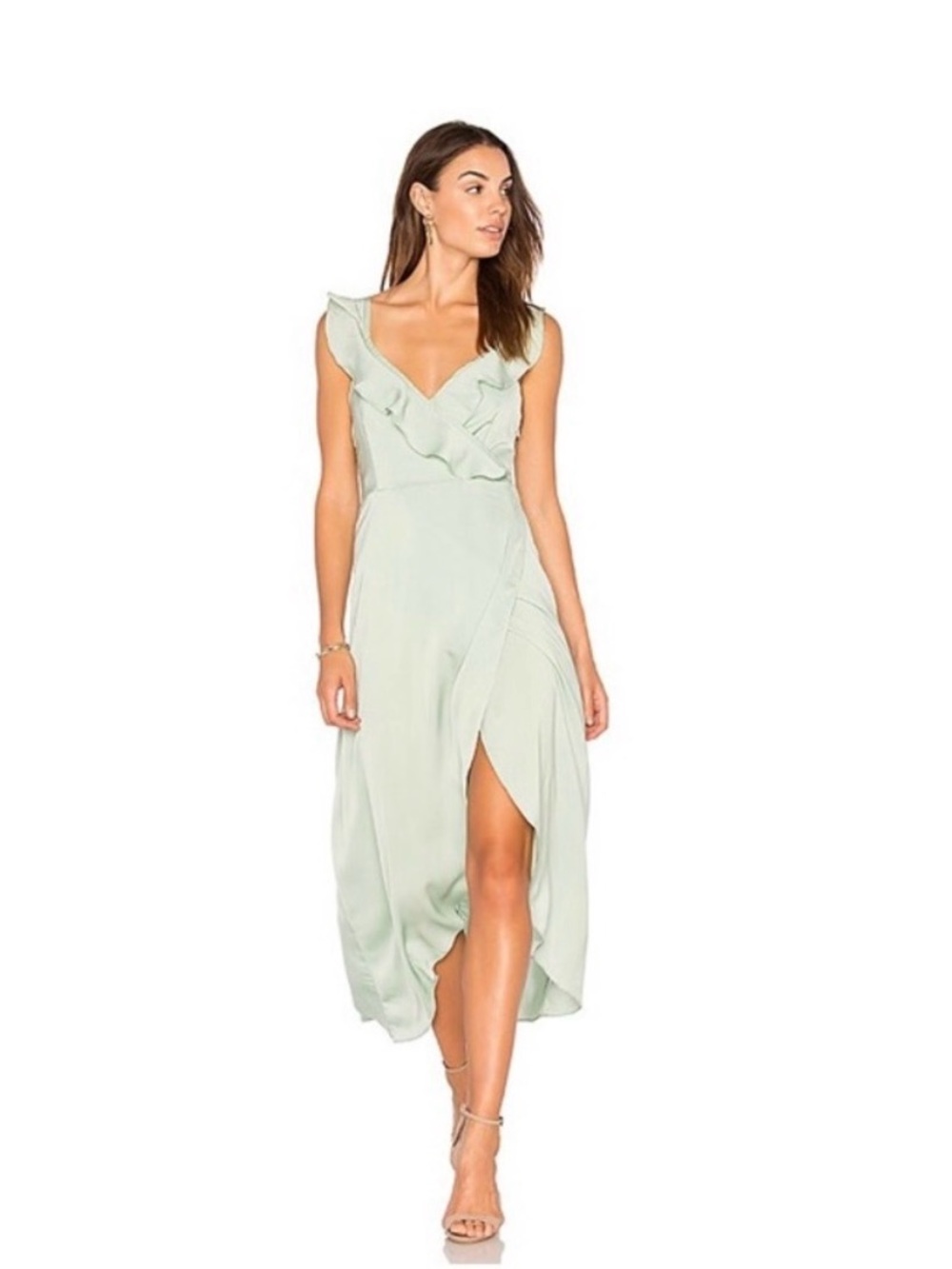 WYLDR Heartbreak Hotel Wrap Maxi Dress - Mint